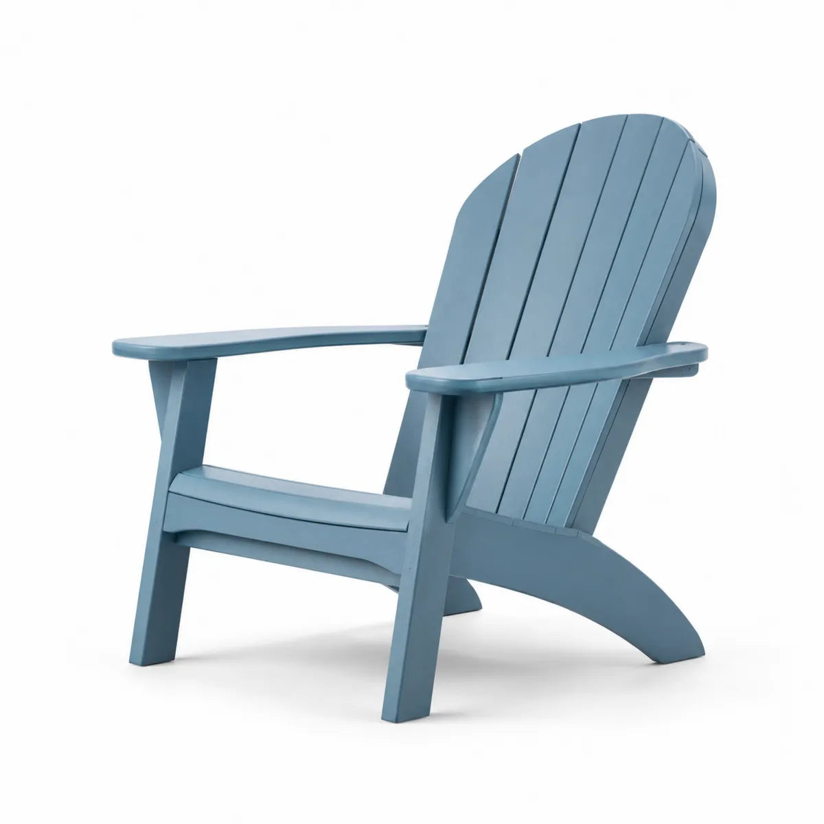 Krzesło ogrodowe Adirondack niebieskie plastikowe