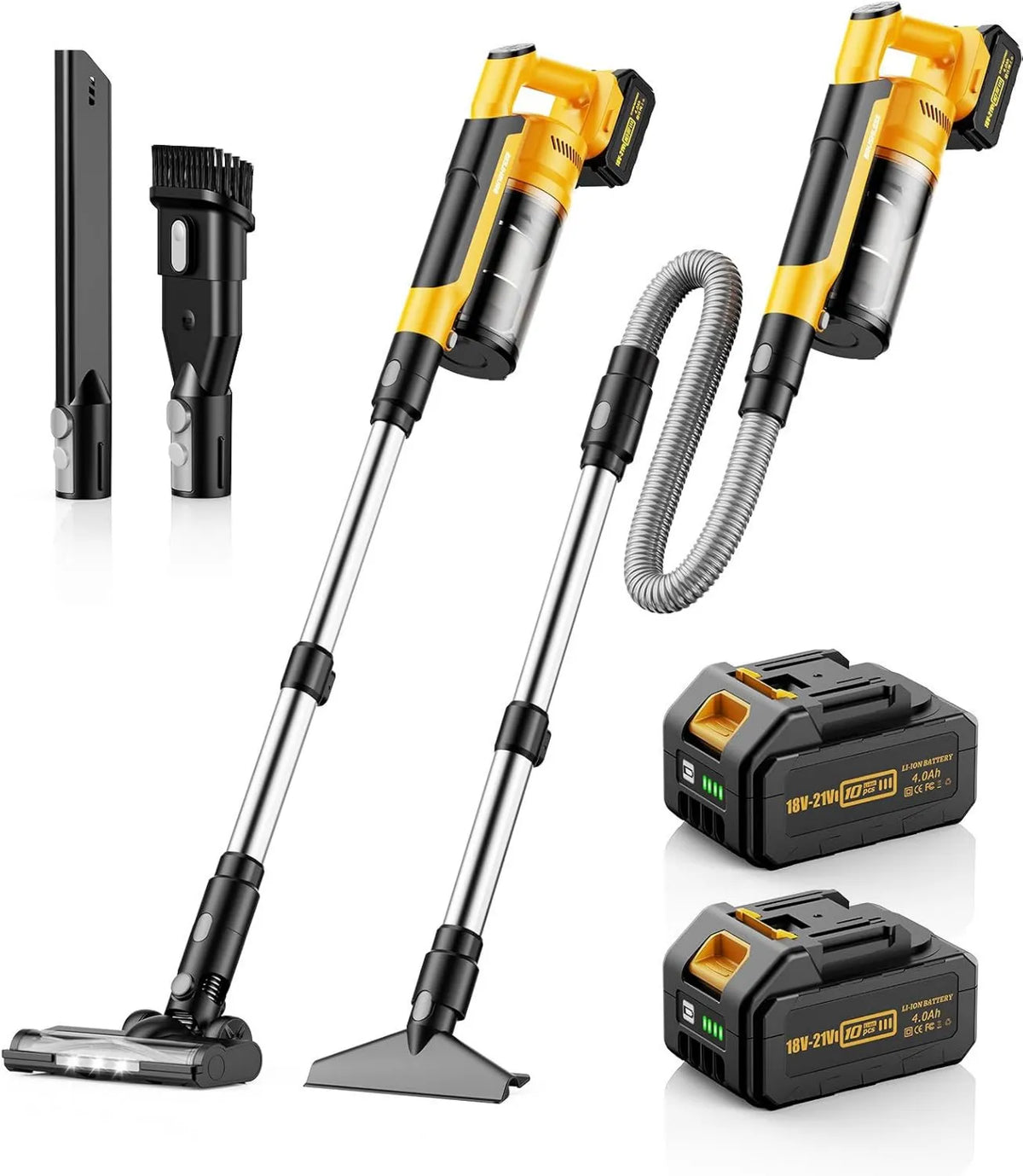qimedo odkurzacz pionowy, Odkurzacz, 28, 6 cm, 2 l, 700 W, 6 cm przedłużacz rurki i 2 l kurzu, 700 W moc ssania