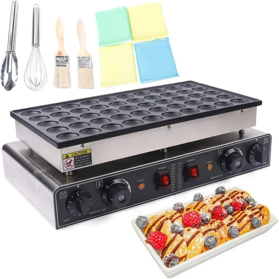 DeeDuud gofrownica / opiekacz, Naleśnik Maker, elektryczne waffler, minutnik, do gotowania żywności