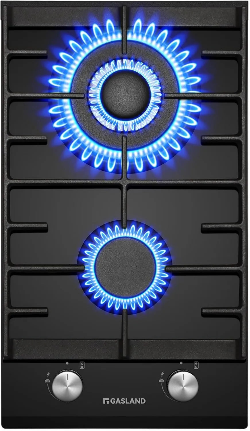 GH2302BG1FC płyta gazowa, 5200 W, 30 cm, 240 V, GASLAND szklana płyta gazowa, butan z palnikiem wok, płyta gazowa do zabudowy, czarna płyta szklana