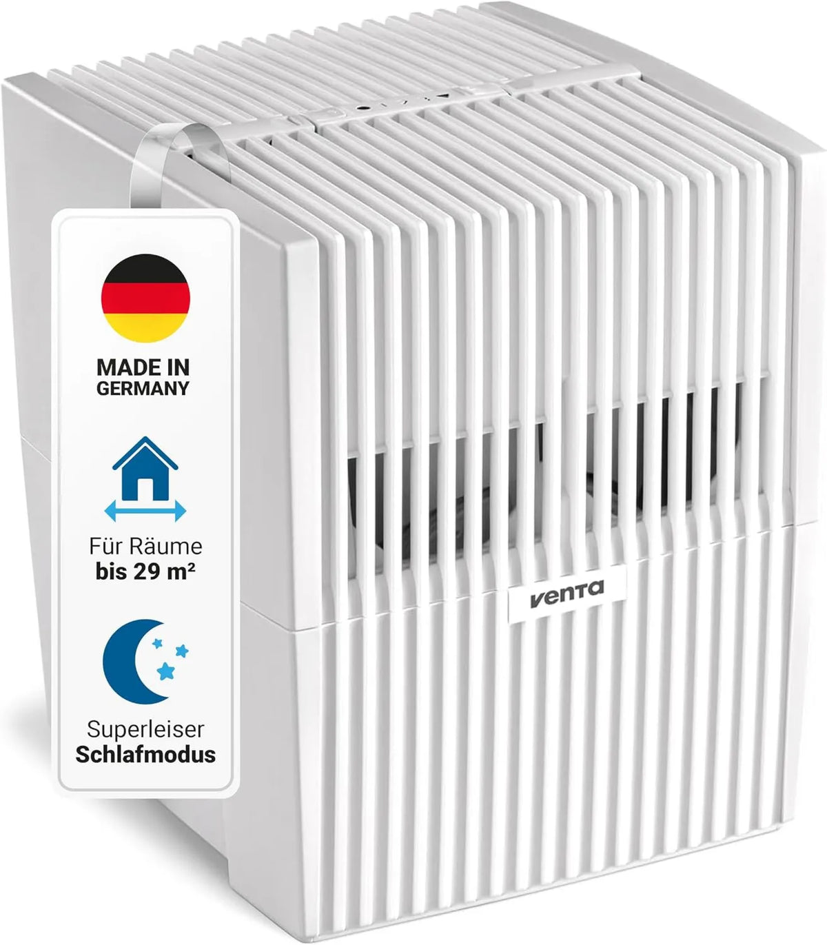 VENTA, LW15 Wilgoczniki, filtr, 5 l, 20 dB, 2 W, 29 m, duży zbiornik, higiena, tłumik, bezprzewodowy