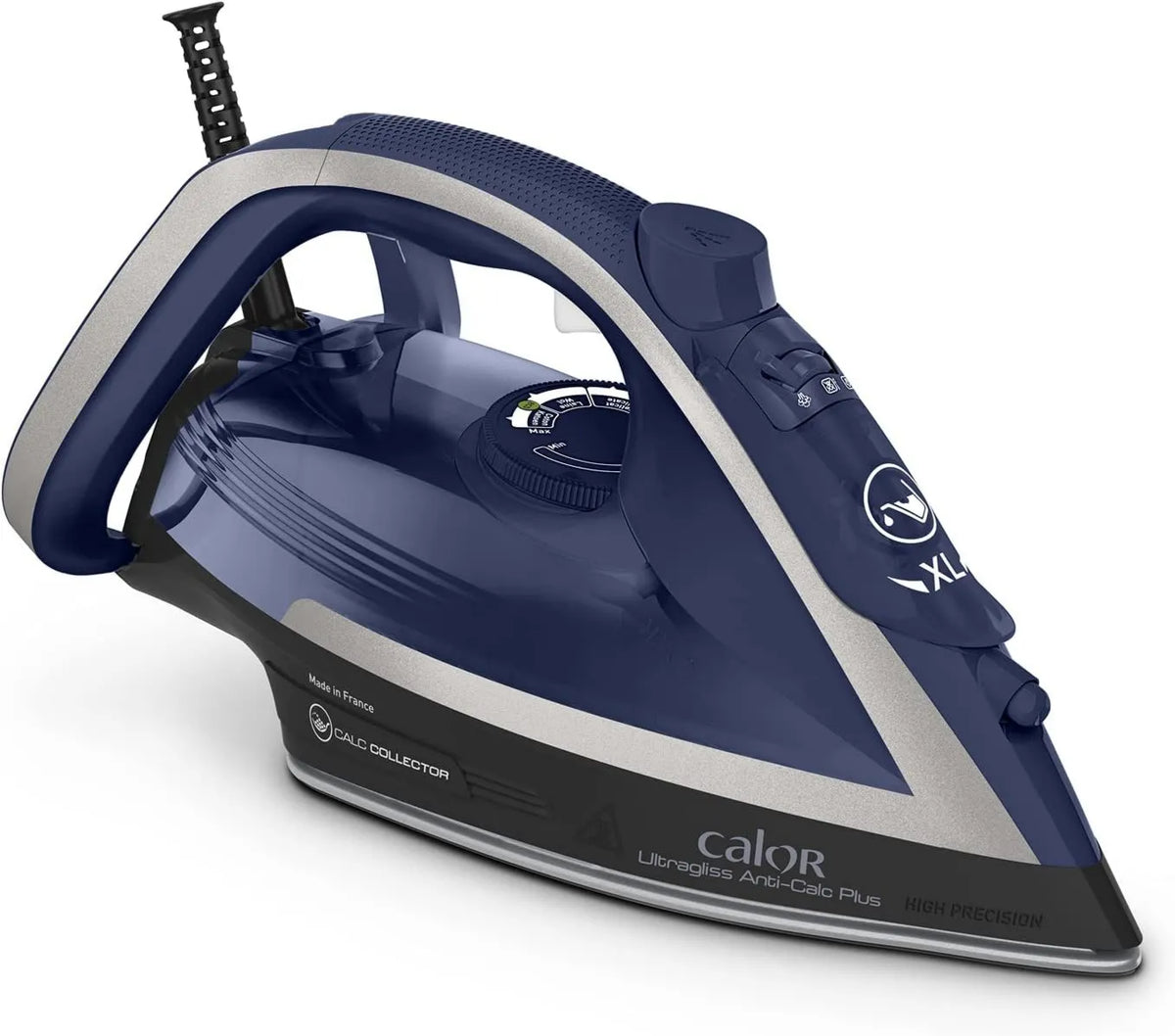 Calor żelazko parowe, Ciemny niebieski, do automatycznego zatrzymania, 2800 w, Ultragliss Anti- Calc Plus Żelazko, Pionowe defrygery parowe z kolektorem wapiennym