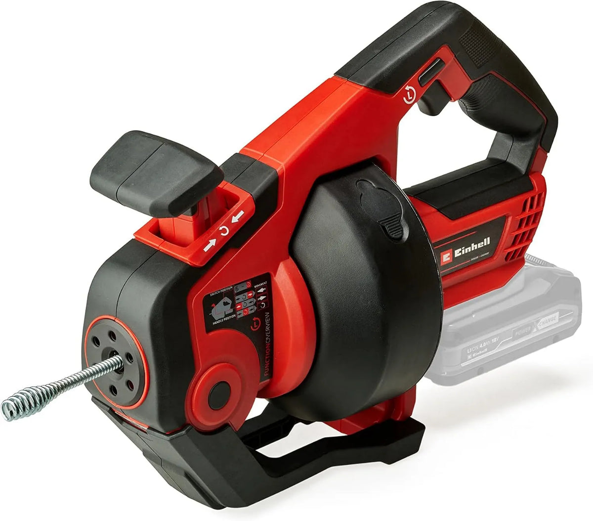 Einhell, DA 18 bateria, 18 V, 7, 6 m, 55 mm, bezprzewodowy, do rur Ø 16