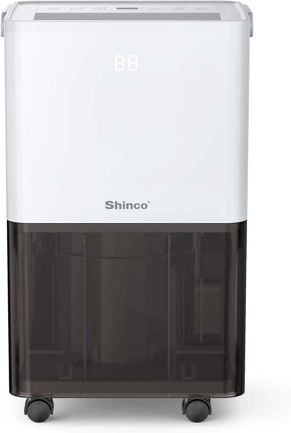 SHINCO osuszacz powietrza, Suszarka, 10 l / dzień 24 h, licznik czasu, duży zbiornik, tłumik, Dla Max 15 m² 10 l/Jour