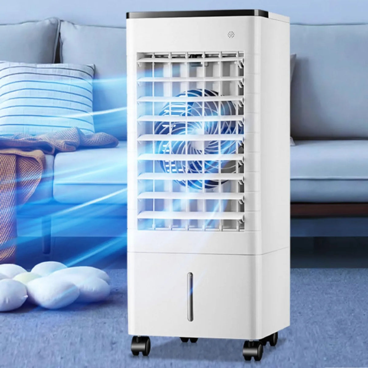 WJIANBIN klimatyzator przenośny, Klimatyzator 15H, 9 l, przenośny, licznik, 3 prędkości, cichy