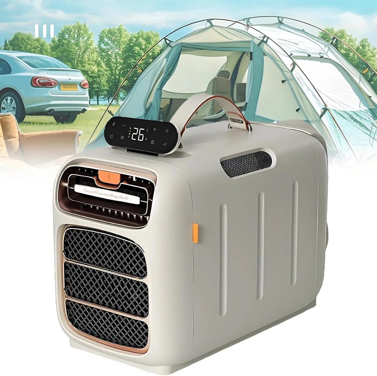 Klimatyzator, 5121 BTU, 500 W, timer, Przenośny Klimatyzator Zewnętrzny, Klimatyzator Do Przyczepy Kempingowej 5121 BTU 24 V, Chłodzenie I Ogrzewanie
