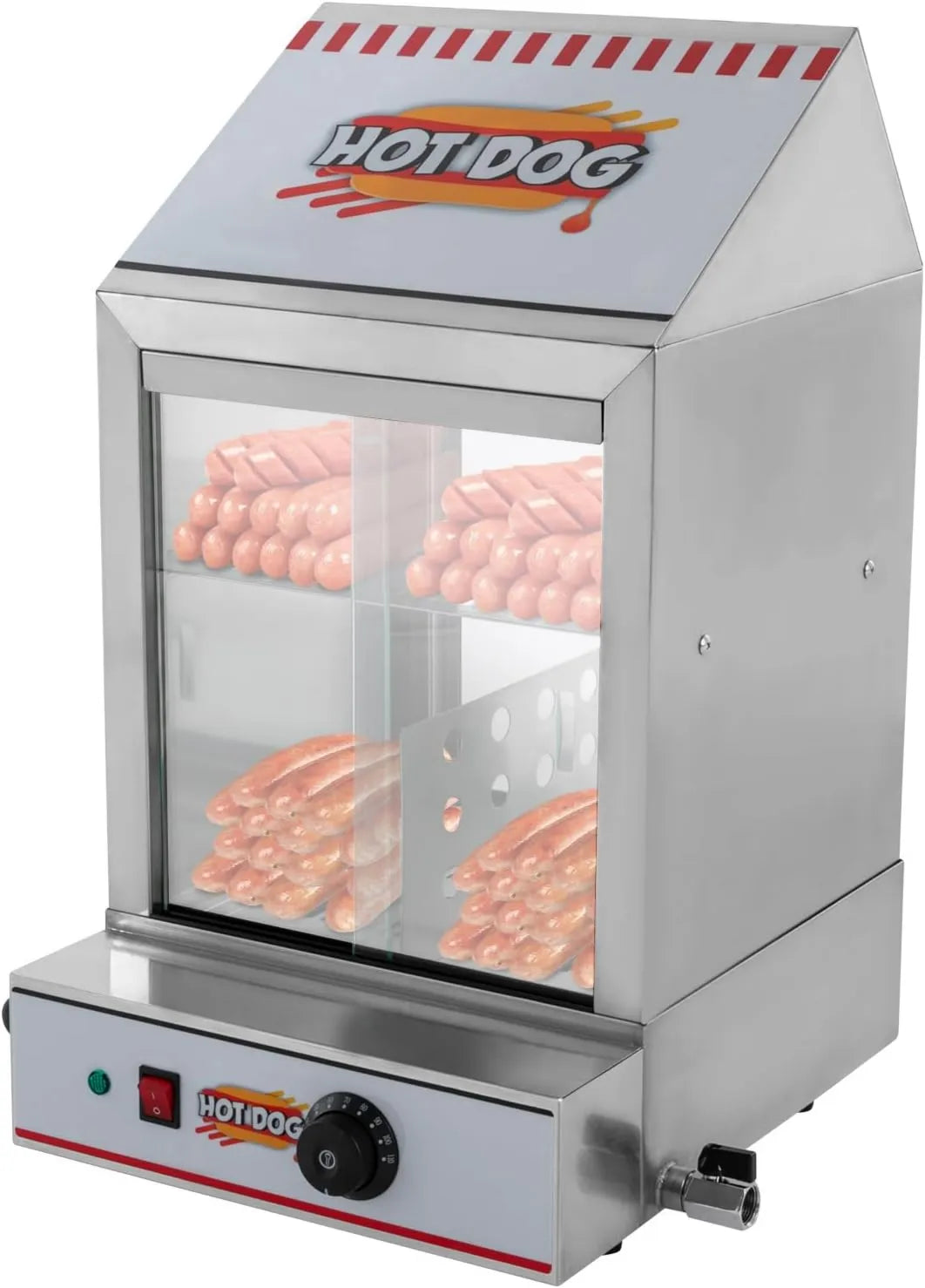 AHSSBSA, Gorąca maszyna, 40 l, 1200 W, 30 do 110°C, profesjonalne, 2 strefy temperatur, stal nierdzewna, dla stron handlowych