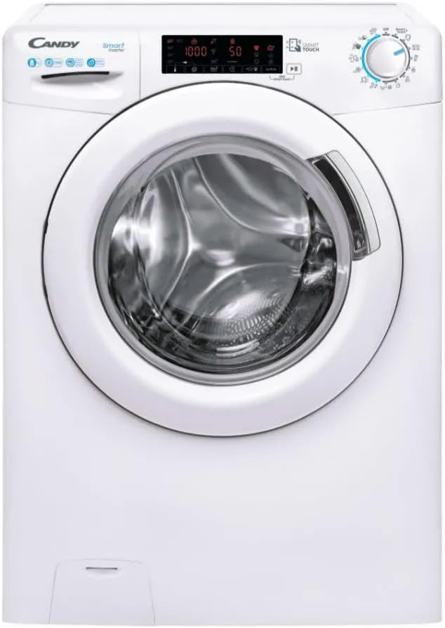 CANDY pralka, 128TXME- S, 60 CM, 8 kg, stojąco-stojąco, biały, 1200 tr, min, Suszarka do śmietników open- plan CS 128TXME- S - 8 kg - Indukcja silnika 128TXME-S