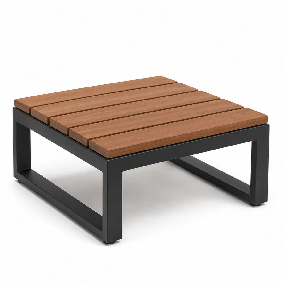 Stolik ogrodowy z drewna tekowego i aluminium 60x60 cm