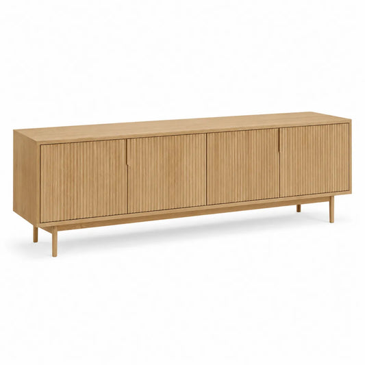 Szafka RTV z drewna dębowego 180x40x60 cm