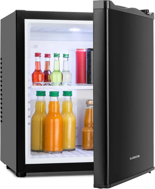 KLARSTEIN minilodówka, Lodówka, 23 l, 5 do 15°C, tłumik, kemping, Mini Bar, Mini Room lodówka 23 l na przekąski i napoje, kosmetyki