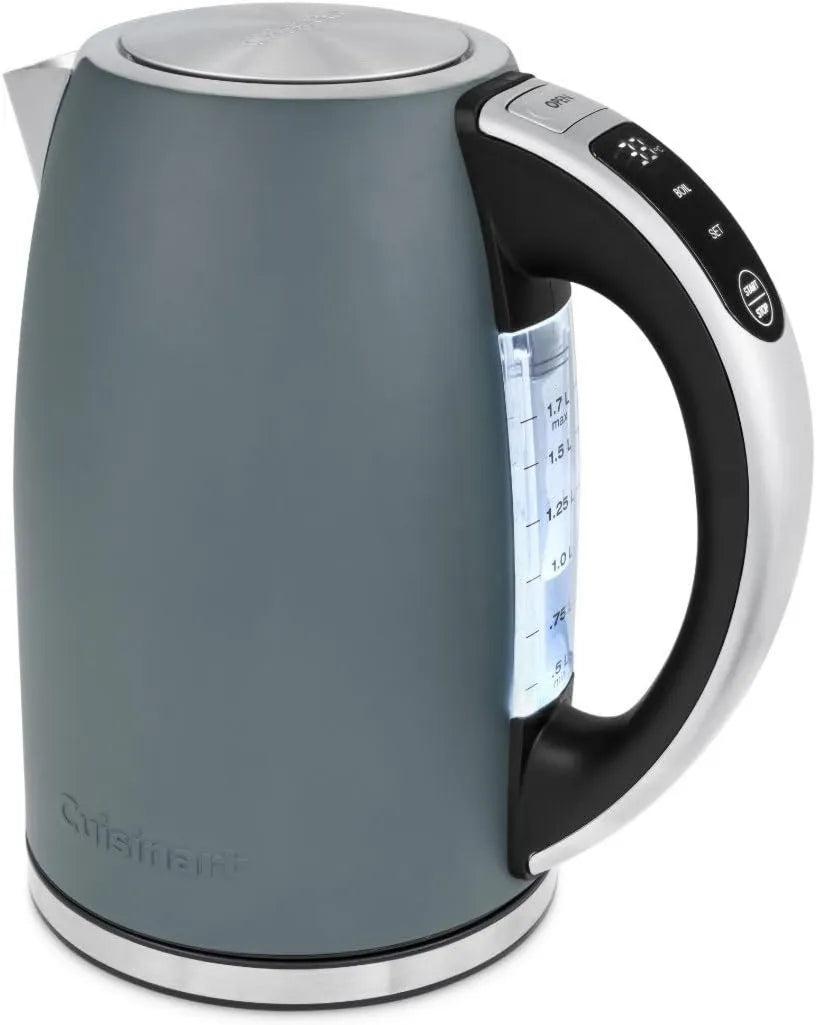 CUISINART, czajnik elektryczny, 1, 7 l, 50 do 100°C, szybka ebulicja 3 kW, regulowana temperatura 50- 100°C