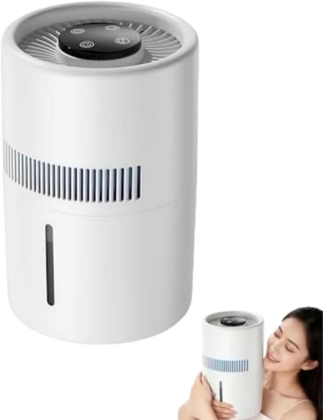 Kuisoe oczyszczacz powietrza, 4 l, duży zbiornik, USB, tłumik, Cichy adapter USB do pokoju i recepcji, 5 W mocy, 4 l zbiornik wody