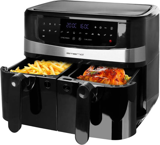 emerio frytkownica beztłuszczowa, 5.0 l, 12 programów bez BPA AF-126672.4, AF- 126672.4, funkcja Smart Finish