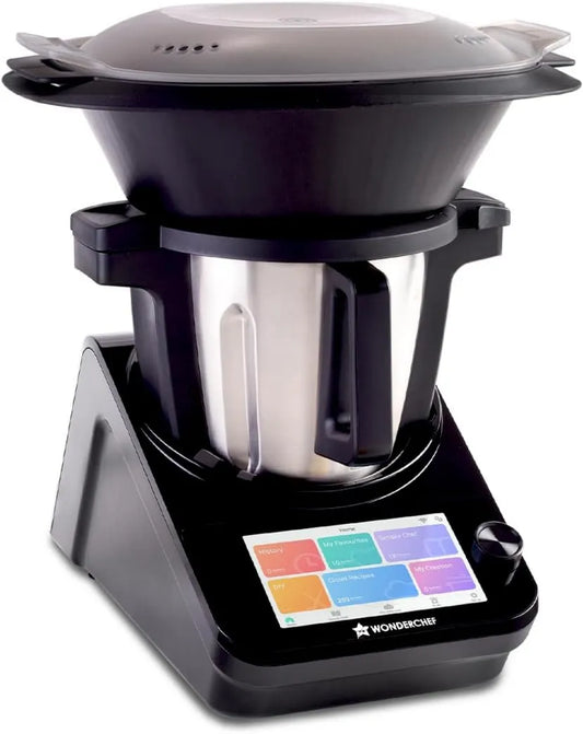 Robot kuchenny, 1800 W, sterowanie WiFi, praca automatyczna, Wonderchef Chef Magic, Automatyczne siekanie, gotowanie na parze i nie tylko