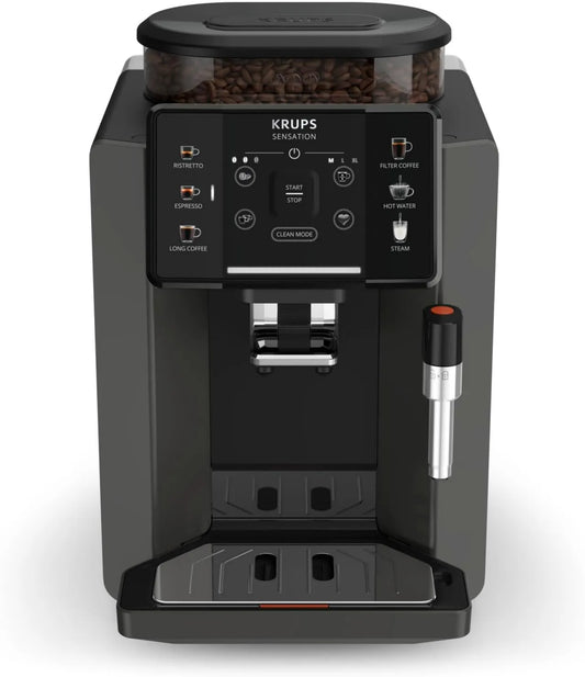 Krups EA9108 ekspres do kawy, 1450W, praca automatyczna, Sensation Automatyczny ekspres do kawy, czyszczenie tabletką, łatwa nawigacja