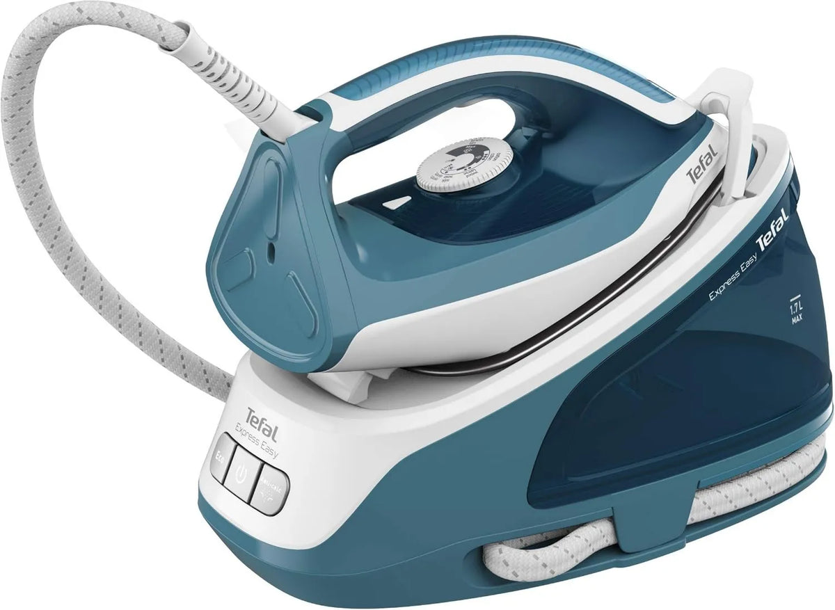 Tefal generator pary, SV6131 Niebieski / biały, Express Easy para Plant, do automatycznego zamykania, 5.8 bar, Efekt prasowania 350 g / min, Para ciągła 120 g / min