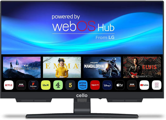 LG C1924WSH DVB-C telewizor Smart TV, 19 cali, łączność Bluetooth, Cello 19' Smart TV bezramowy potrójny tuner