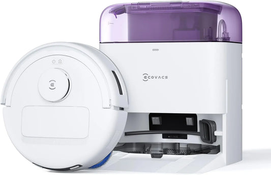 ECOVACS robot sprzątający, Odkurzacz, 38, 5 cm, 55 dB, DEEBOT, odkurzanie i suszenie 45°C, kompaktowe 38, 17 mm przejście, OZMO Turbo mycie, 0 OZMO