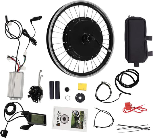 Rower, 500 W, Zestaw do konwersji roweru elektrycznego 36 V, zestaw do konwersji silnika przedniego, zestaw doposażeniowy do rowerów 20-calowych