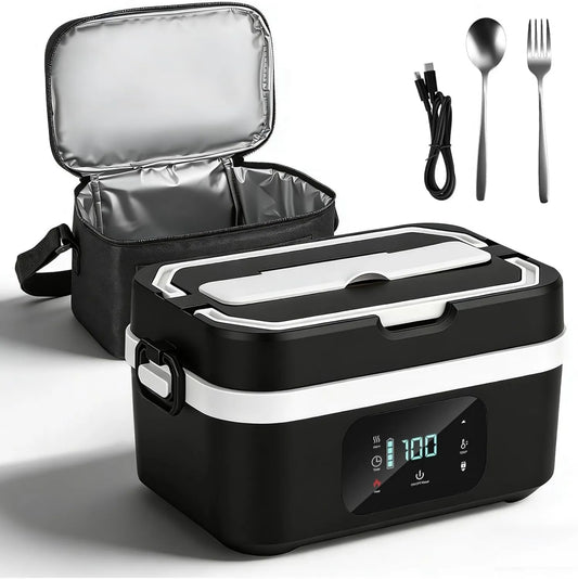 Normodic, 30, 000 mAh Bateria, 1, 3 l, 100 W, licznik, stal nierdzewna, funkcja grzewcza, do biura budowy samochodów, Gamelle 30000 mAh