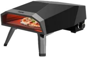ERATEC, Piec elektryczny do pizzy, 80 x 60 x 50 cm, ERETEC GPM- 16, na zewnątrz, stal nierdzewna, srebro, kamień pizzy i regulator ciśnienia GPM-16