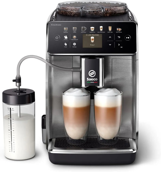 PHILIPS automatyczny ekspres do kawy, Saeco SM6585 / 00 Kawiarnia, szary, drewno SM6585/00