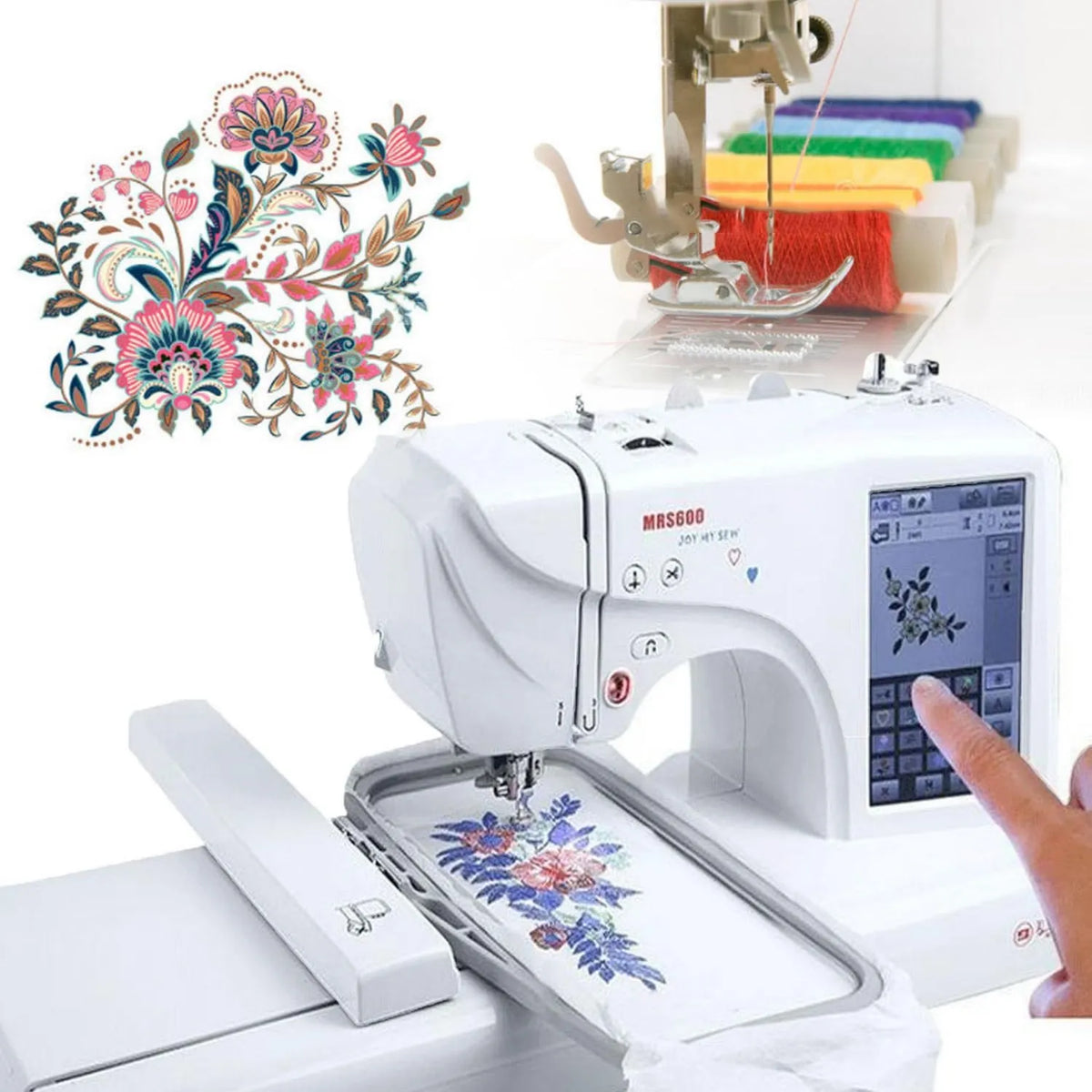 YANGYMM, X 9 Maszyna do haftowania, Elektryczna Maszyna do szycia, Elektryczna Maszyna do haftowania, Ekran LCD, do Home Apparel