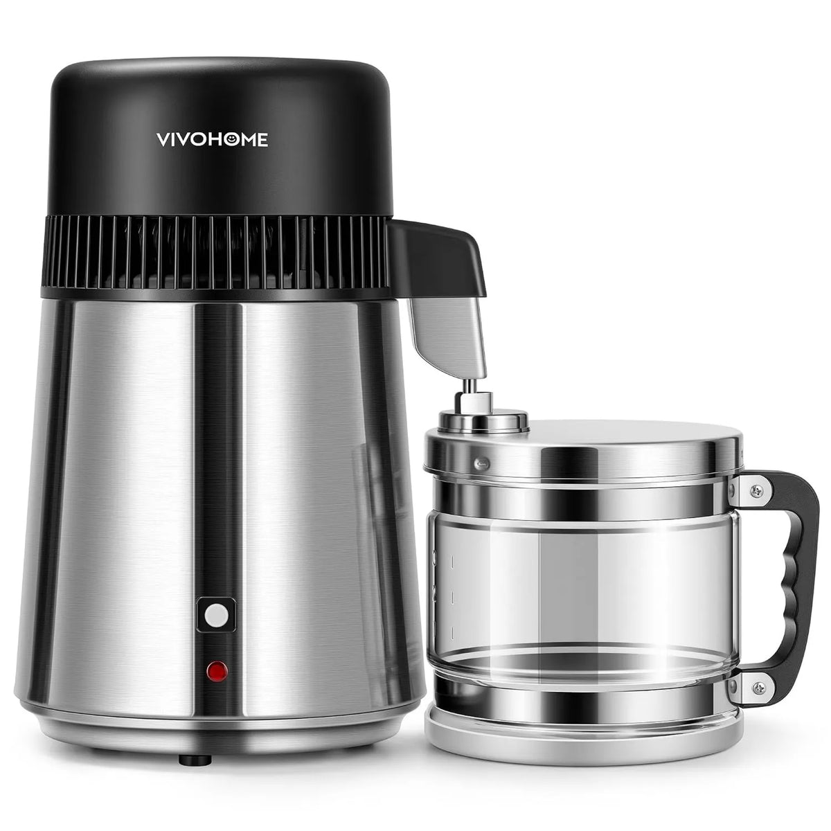 VIVOHOME, Destylator wody ze stali nierdzewnej 304 4 l bez BPA