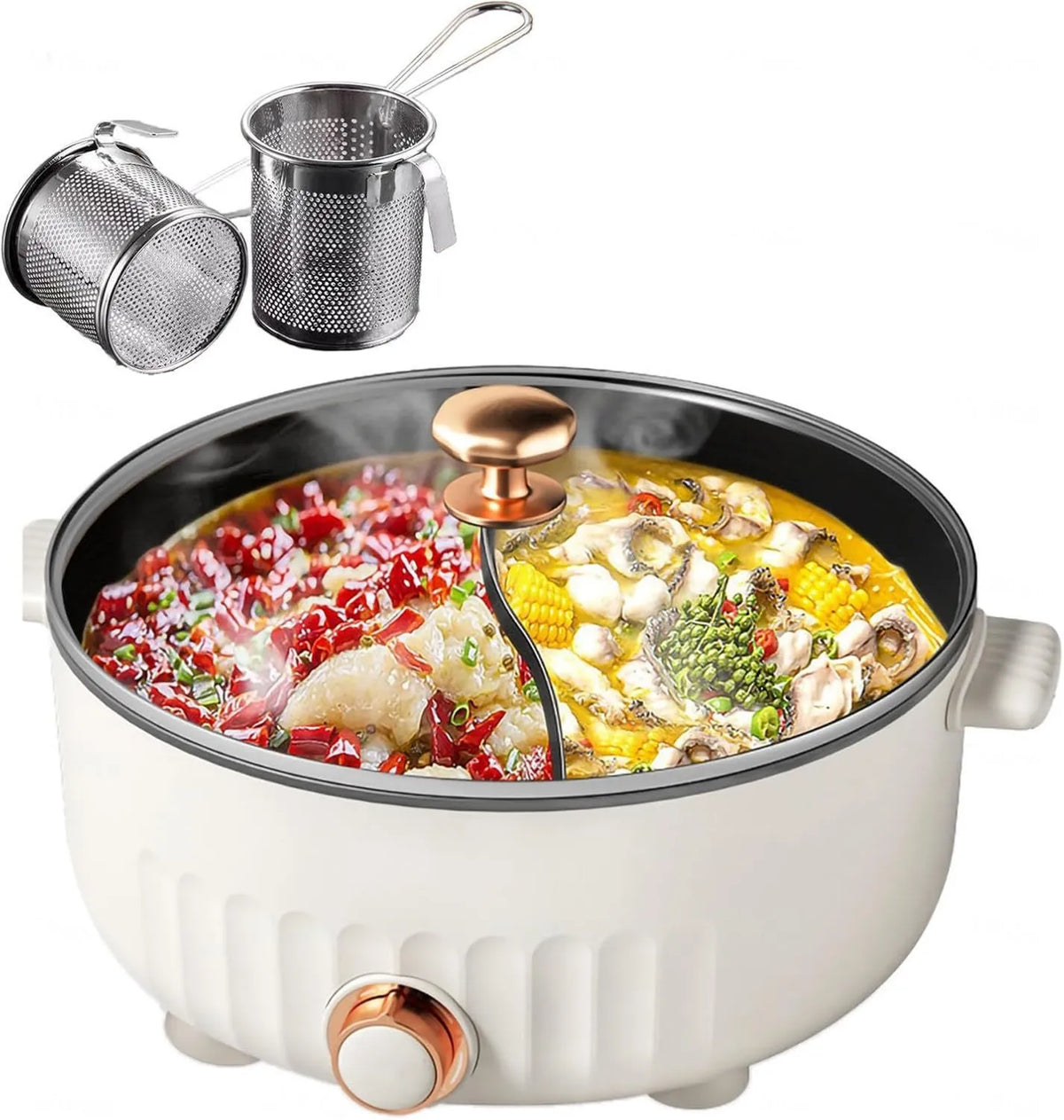 ARTSIM, Fondue, 30 cm, 6 l, IP65, biały