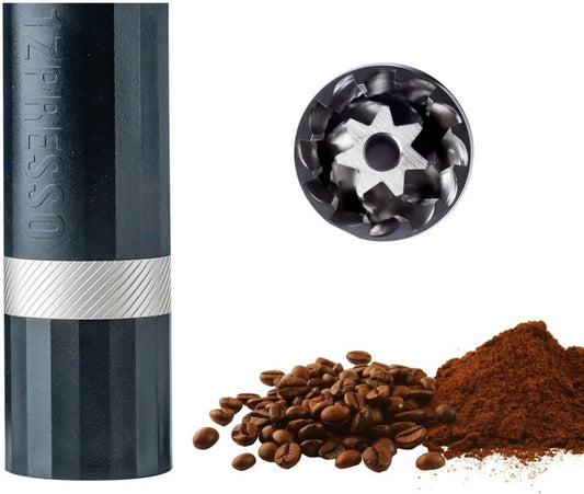 1Zpresso, 1Zlasso regulowany, Mill, młyn do ziaren kawy, stal nierdzewna, czarny, plastik