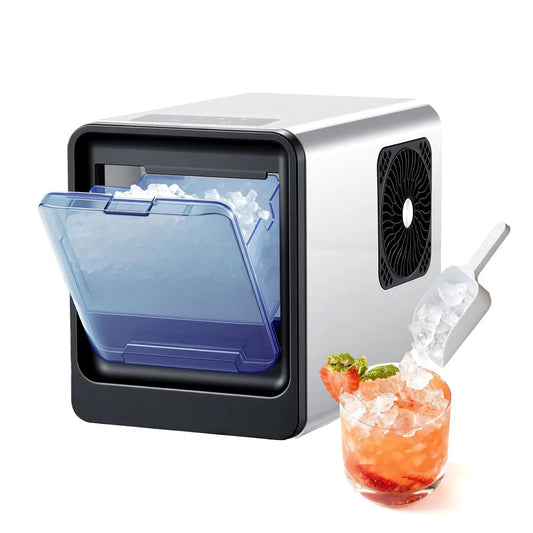 VEVOR kostkarka do lodu, Icemaker, przenośny, do ekspres do kawy Bar Kuchnia Dom, Powrót 15 kg dziennie