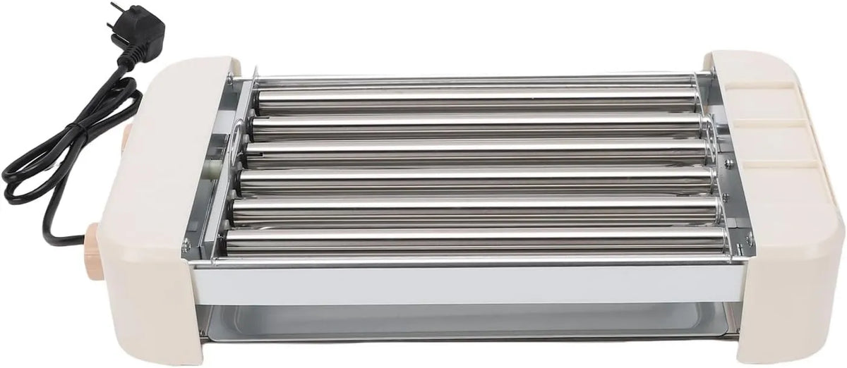 Asixxsix Roller do Hot Dogów, 550 W, regulacja ustawień, funkcja grilla, powłoka nieprzywierająca, Asixxsix Roller do hot dogówów
