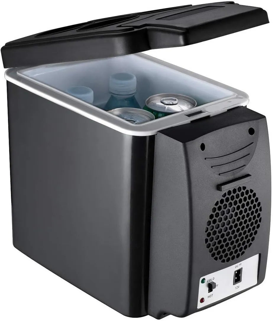 Carziyer minilodówka, Lody elektryczne 330 ml 12 V / 220 V, 6 l, 12 V, samochód, mini przenośna lodówka, mini lodówka 9 Puszki 330 ml, Mini elektryczne lody, Dla rodziny 12 V/220 V
