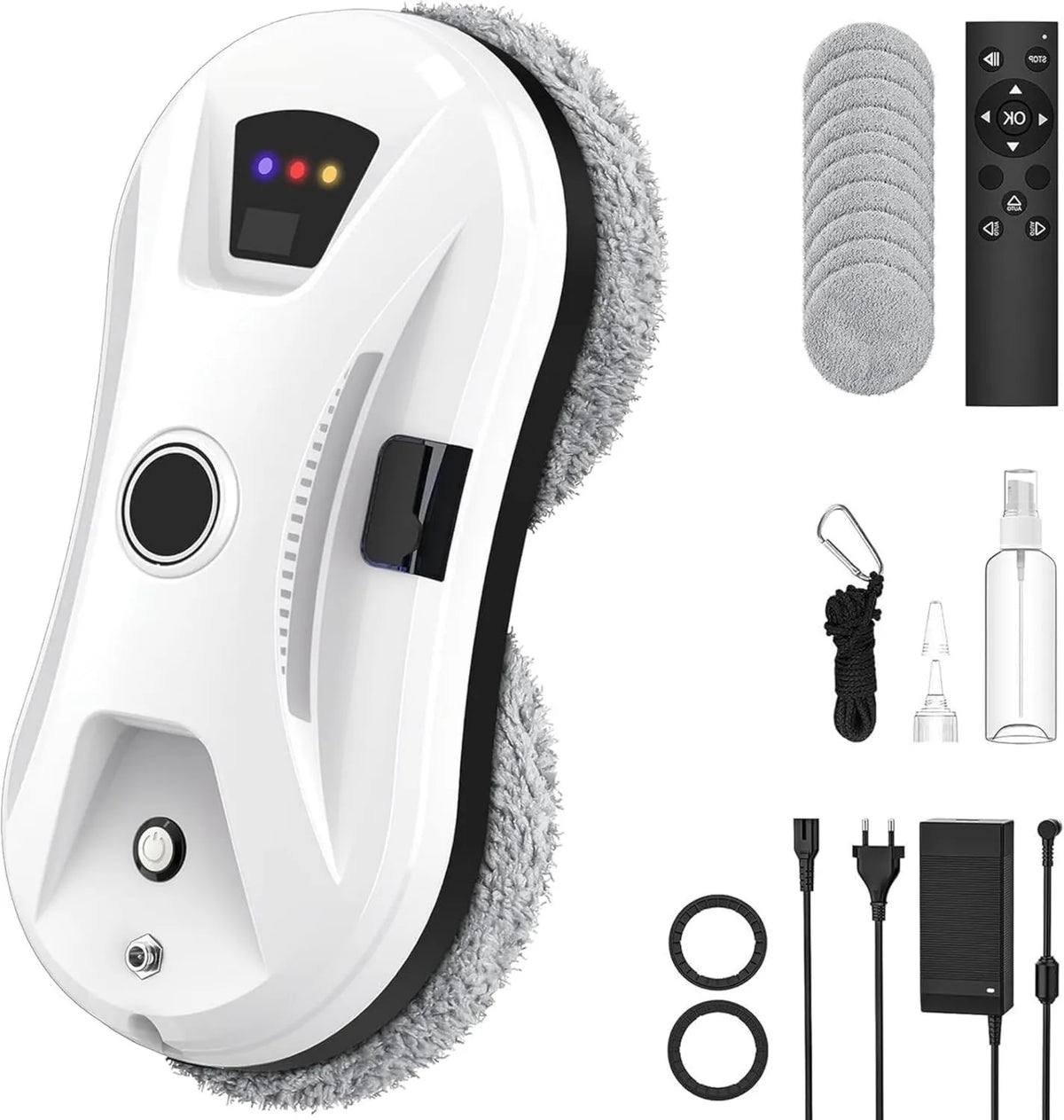 QTERHYD robot sprzątający, Robot, 3 tryby, Robot Czysty Osmo Vitre, Silne Siła Siła i Wodny Jet