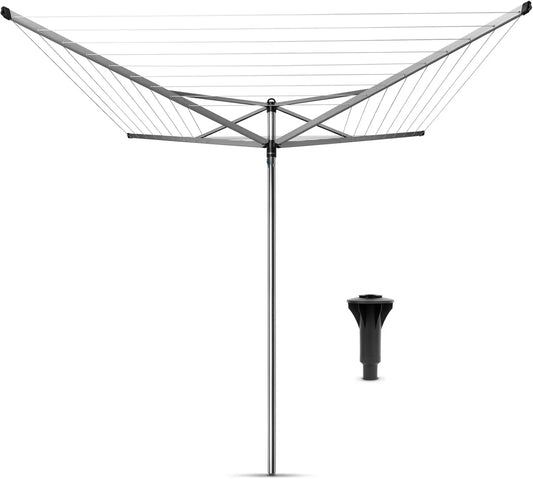 Brabantia, Produkt Topspinner rotacyjny, do ubrań Endorsement, Anti- slip, 50 m - Obrót fluidem - Kompatybilny z The Sinters - Korek