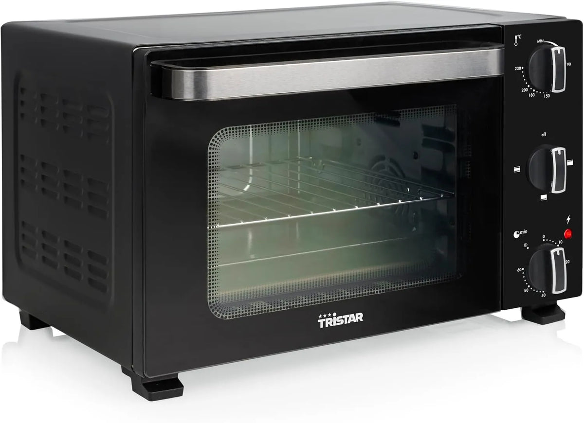 Tristar mini piekarnik, OV- 3650, 20 l, 1300 W, minutnik, grill, kompaktowy, termostat, 60 Minut minutnik, Gorąco w górę i w dół, Podwójne drzwi okienne OV-3650