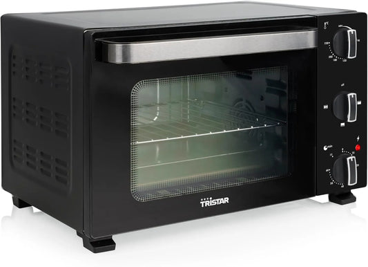 Tristar mini piekarnik, OV- 3650, 20 l, 1300 W, minutnik, grill, kompaktowy, termostat, 60 Minut minutnik, Gorąco w górę i w dół, Podwójne drzwi okienne OV-3650