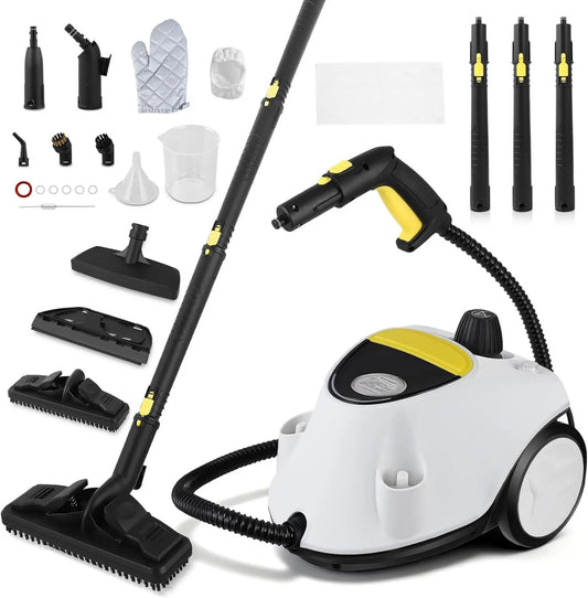 TLPEMN myjka parowa, Elektryczny grzejnik, 2, 1 l, 2100 W, Czyściciel, przenośny, duży zbiornik, para, 2100 W Wysokie ciśnienie Para z 22 Akcesoria, Zbiornik wodny 2