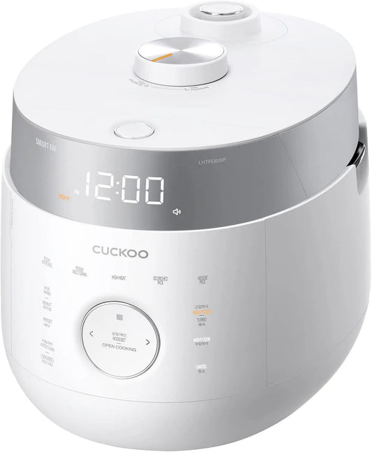 CUCKOO ryżowar, CRP-LHTR0609F Kuchenka, elektryczna kuchenka ryżowa, 1, 08 l, 6 Cups, biały