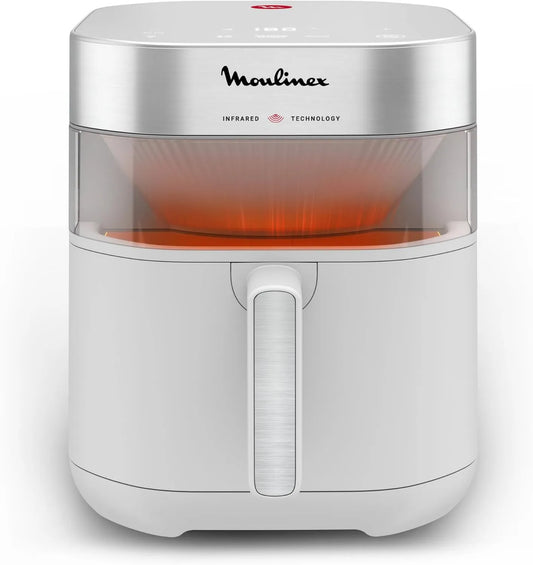 Moulinex frytkownica, powłoka nieprzywierająca, Easy Fry Infrared, frytkownica na powietrze 7 l, technologia podczerwieni, panel cyfrowy