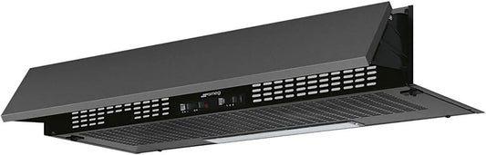 Smeg KSEIR92NE2 okap kuchenny, 225 m³/h, 68 dB, 52 dB, okap kuchenny 225 m³/h Wbudowany czarny D