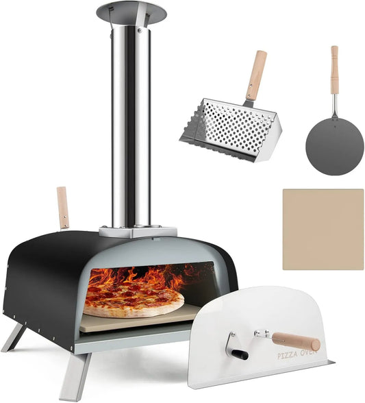 GOPLUS, Piec do pizzy, 33 cm, plener, kemping, wymienne