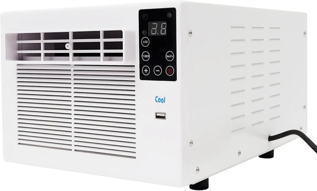 GIDRLL, Klimatyzator, 41, 5 x 28, 3 x 20, 5 cm, 280 W, przenośne, stojące, kemping, samodzielny wentylator 280 W do domu